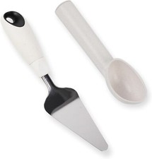 Ice Cream Scoop and Cake Pie Server, Wheat Straw Handles,  Party Utensils