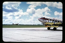 Western Airlines N33644 Douglas DC-3 Aircraft in mid 1950s, Kodachrome Slide h3a