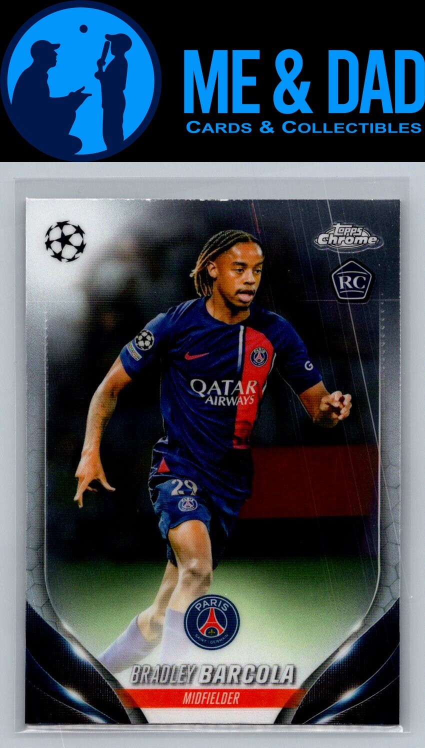 2023-24 Topps Chrome UEFA Club Competitions #69 Bradley Barcola