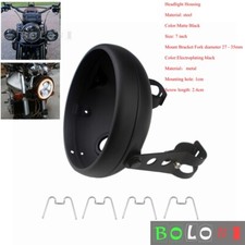 Cubo redondo de montaje de faros LED de 7 pulgadas para motocicleta Harley Chopper