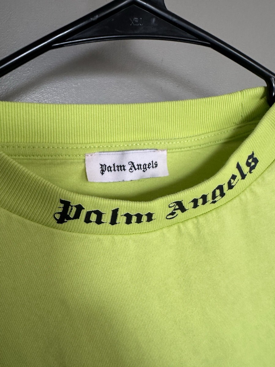 関税込★VIP価格【Palm Angels】ネオン コットンTシャツ Palm Angels LOGO-PRINT COTTON T-SHIRT NEON | eBay
