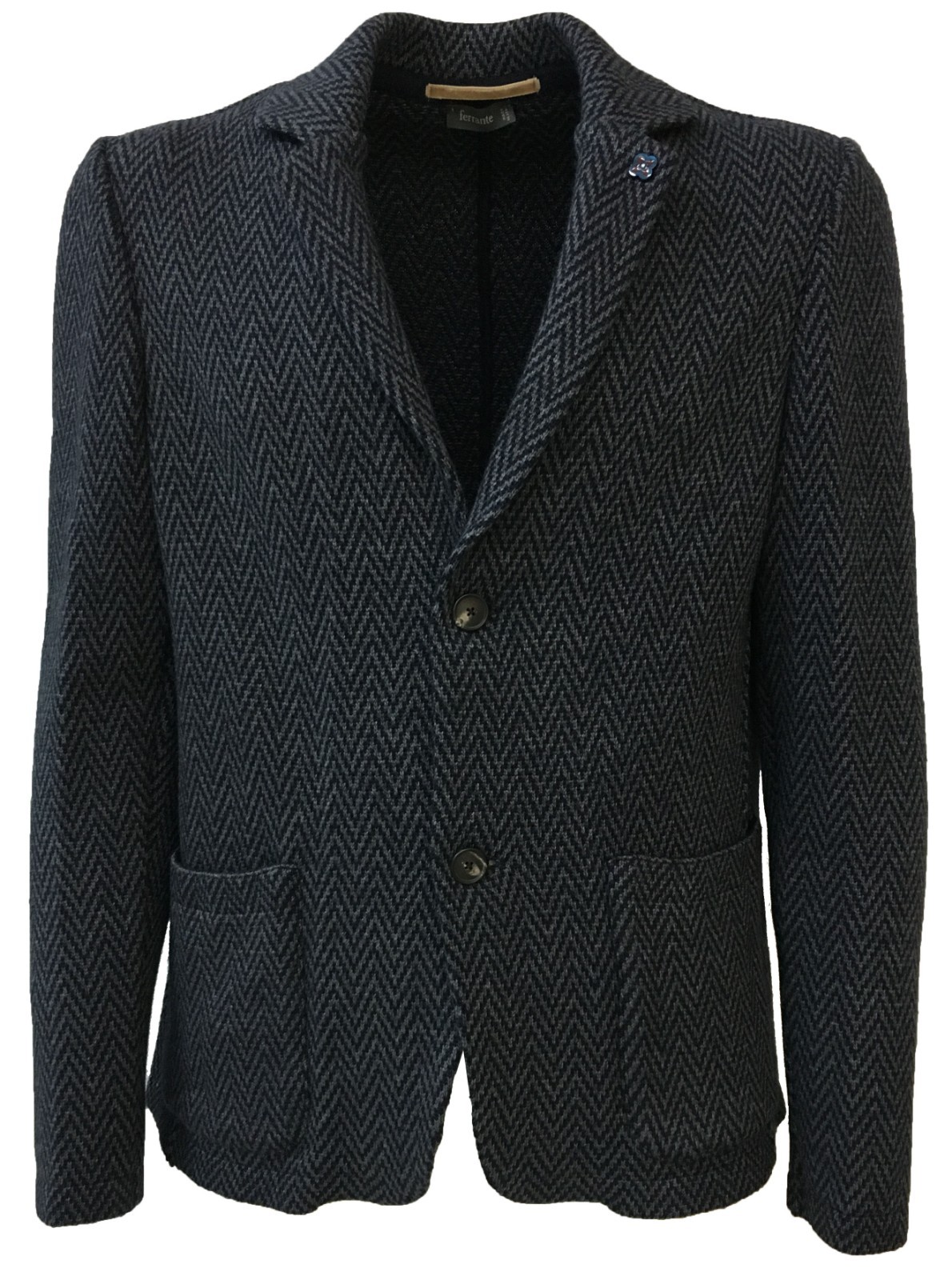 Модель FERRANTE giacca uomo maglia fantasia spinata blu mod U39201 СДЕЛАНО В ИТАЛИИ 43090₽