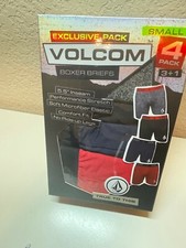 Volcom 4 pack men's boxer brief new in box Size Small
