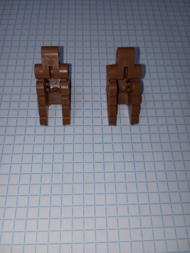 2 Bionicle Lego 41668 in Brown Foot Feet with Ball Joint Socket Lego IRL WYSIWYG - Picture 11 of 12