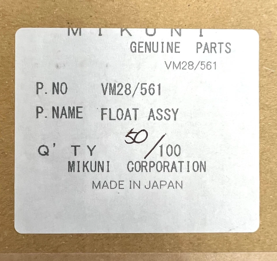 KAWASAKI KZ650 KZ1000 SUZUKI GS750 GS1000 GENIUNE MIKUNI CARBURADOR FLUTUANTE - Imagem 4 de 4