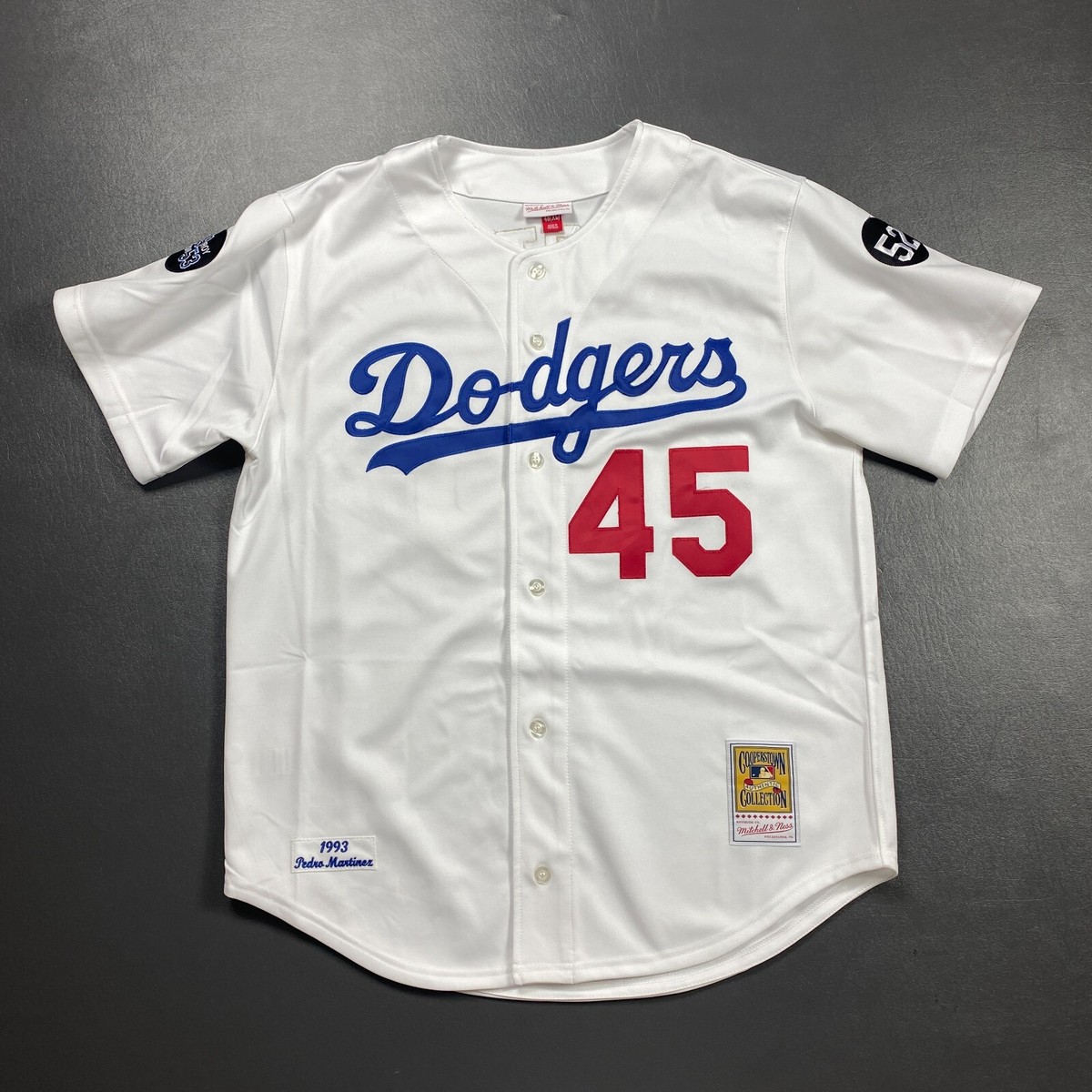 100% Authentic Pedro Martinez Mitchell Ness 1993 Dodgers Jersey