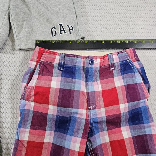 Gap Kids Shorts Boys Size 10 Lot Of 3 Pairs Sweatshorts Cargo Shorts & Plaid - Picture 3 of 10