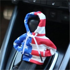 Car Gear Shift Cover, Flag Car Gear Shift Hoodie for Shifter Knob, Universal Gea