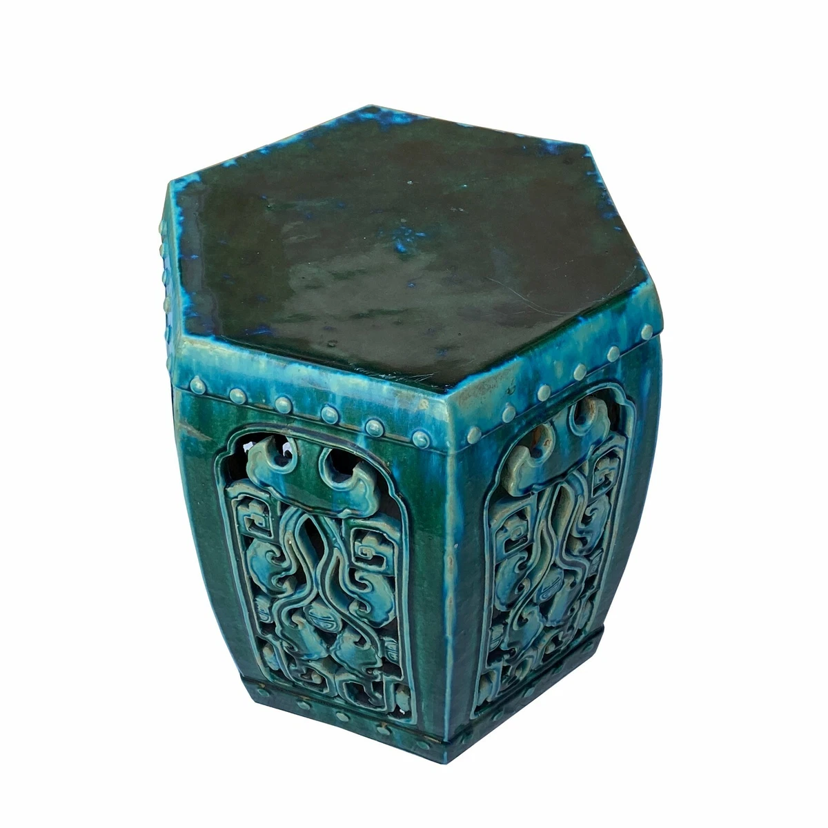 Hexagon garden cheap stool