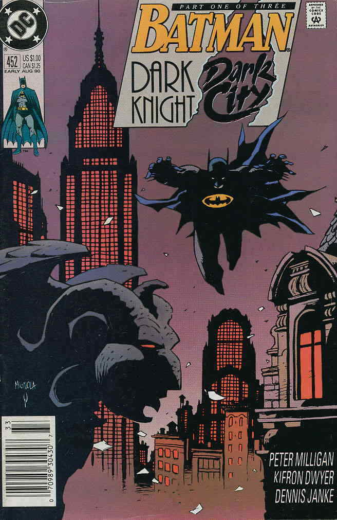 Batman #452 (Newsstand) FN; DC | Mike Mignola Dark Knight Dark City 1 - we combi