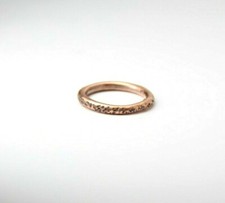 Copper Ring Stackable Hammered Rings band Size 1.5 Promise Ring Unisex thin 2mm