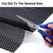 Black Anti Slip Mat Roll 120x180cm Grip Matting Matt Drawer Liner Multi Purpose