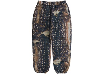 New Supreme Micro Down Pant Quantum Pertex FW23P73 Deer Size Large NWT