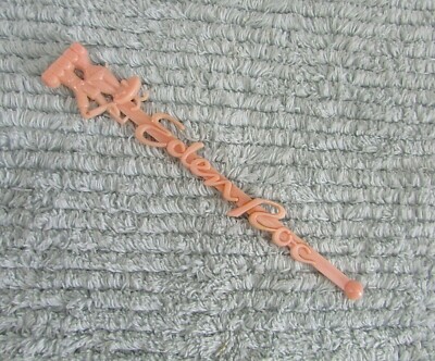 Old Eden Roc Miami Beach Resort FL Vintage Pink Plastic Swizzle Stick FREE S/H 