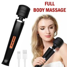 Handheld Massager Wand Vibrating Massage Magic Full Body Therapy Motor 20 Speed