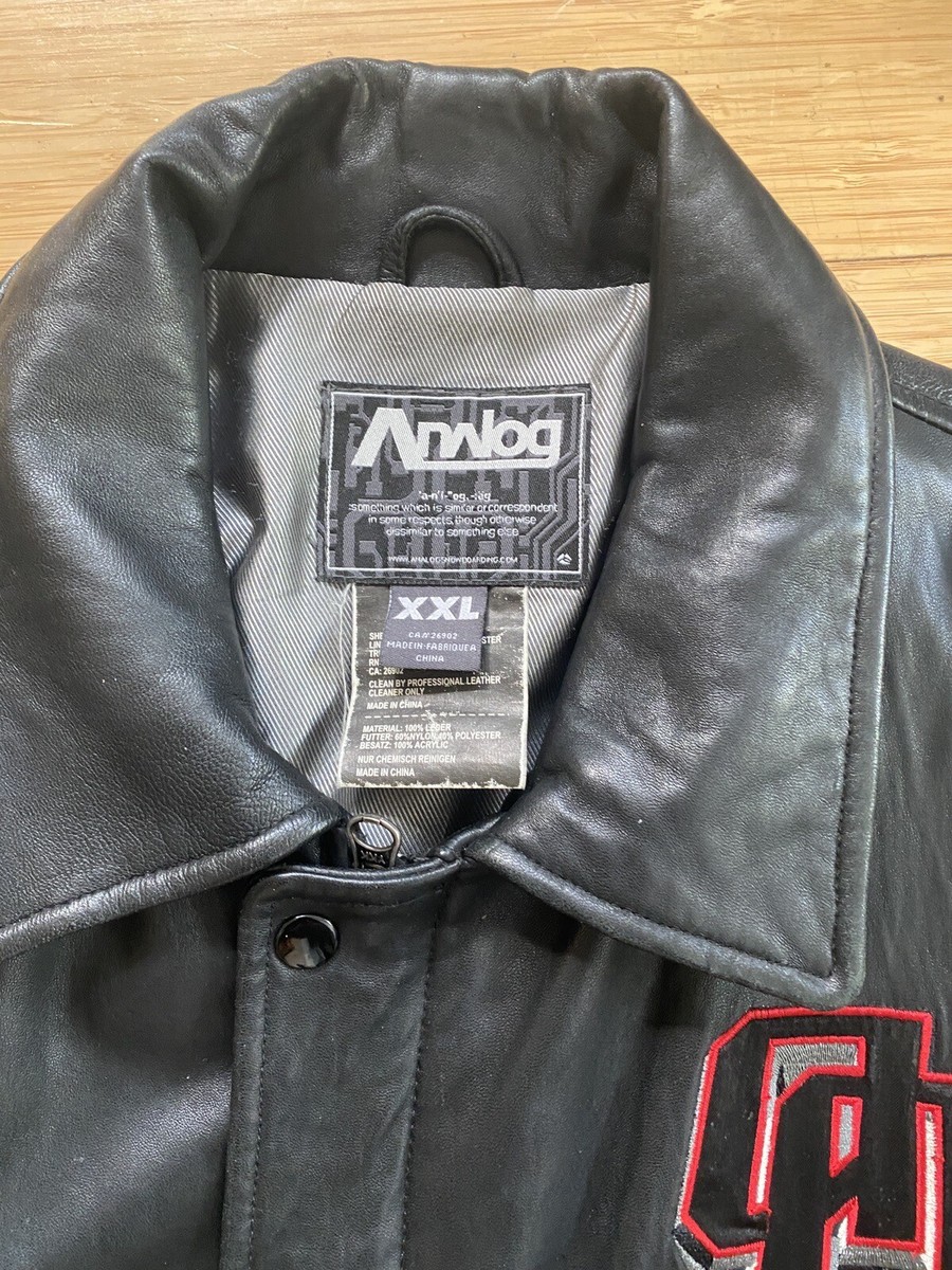 Analog / Burton Leather Bomber Jacket | eBay