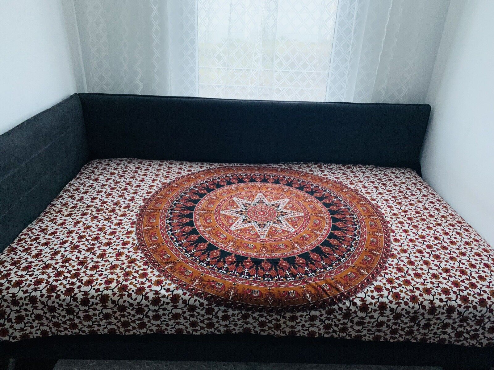 Indische Tagesdecke Mandala Sofaüberwurf Deko Picknicktuch Wandbehang 152x215cm