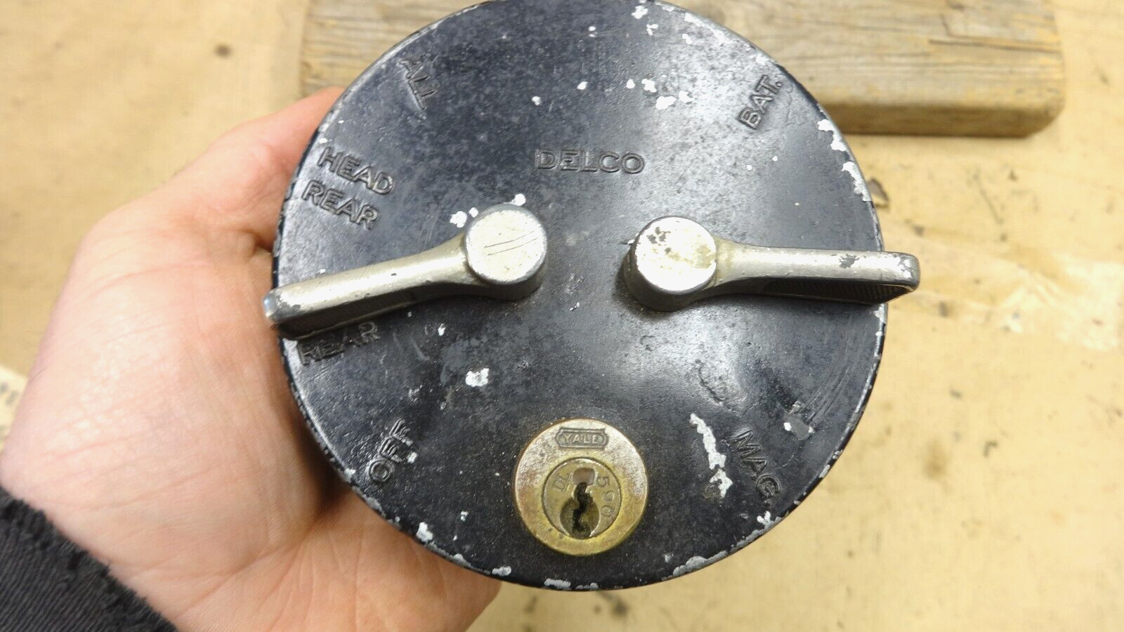 Vintage 1916 1920's DELCO IGNITION LIGHT SWITCH Original 4-28-15