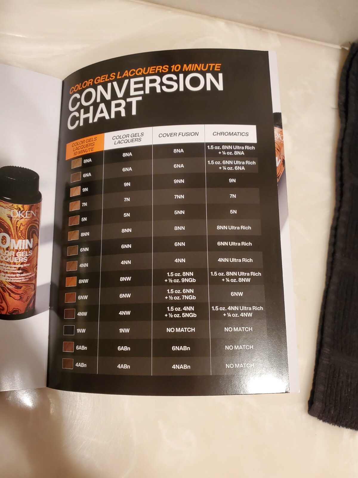 Redken Color Gels Lacquers 10 Minute Coverage 6NN & 6NW + Guide Book/Shade Chart