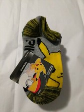 Pokemon Kids Socks shoe sz. 7 1/2 - 3 1/2 no show 5 pairs
