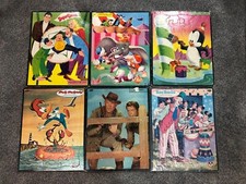 VINTAGE LOT OF 6 Vintage Whitman Disney Tray Puzzles Dumbo Mickey Mouse Club