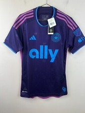 Charlotte FC 2023/24 Away Authentic Jersey Adidas Purple Size M Slim Fit MLS NWT