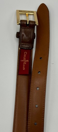 Cole Haan Women’s Brown Calfskin Leather Dress Belt Size LARGE Made in USA - Picture 6 of 8