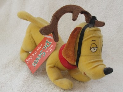 Hallmark Dr. Seuss How the Grinch Stole Christmas Max Dog Plush 1998 w/ Tags