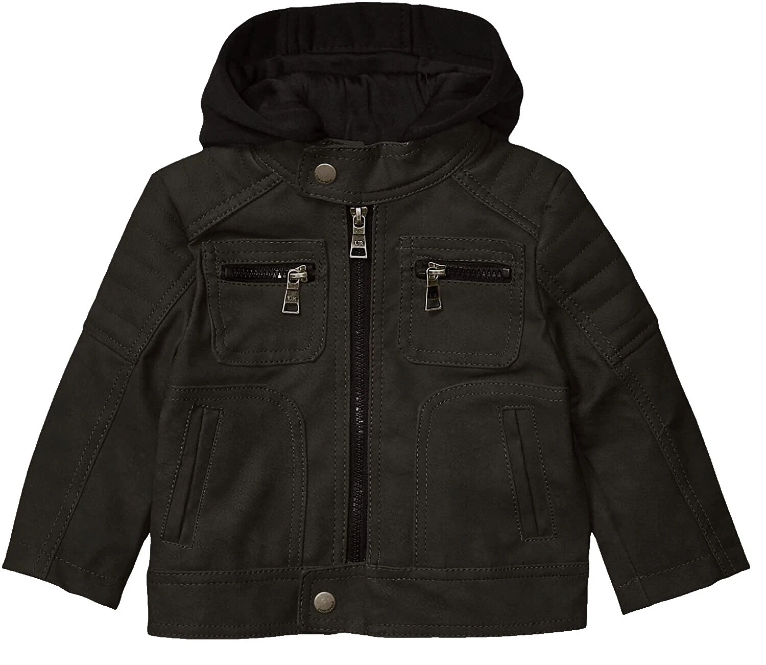 Size M Black Outerwear Boys' Basic Jackets