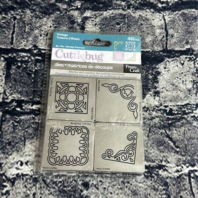Cuttlebug 37-1201 Vintage Provo Craft  4 Dies
