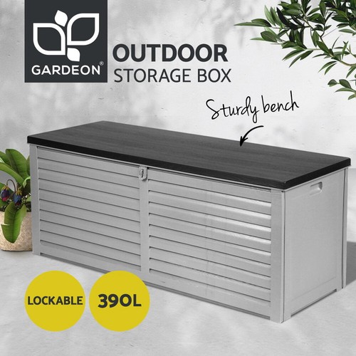 Gardeon Outdoor Storage Box Bench Seat Indoor Garden Toy Tool Sheds