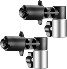 Pair Photography Studio Light Stand Reflector Disc Holder Positioning Clamp Clip