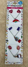 3 PC Girls Necklace Earrings Party Favors Free Ship Unicorn Rainbow