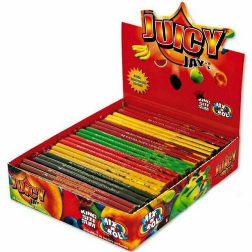 JUICY JAYS KINGSIZE FLAVOURED ROLLING PAPERS - Many Flavours! Full Box & Singles - Picture 15 of 18