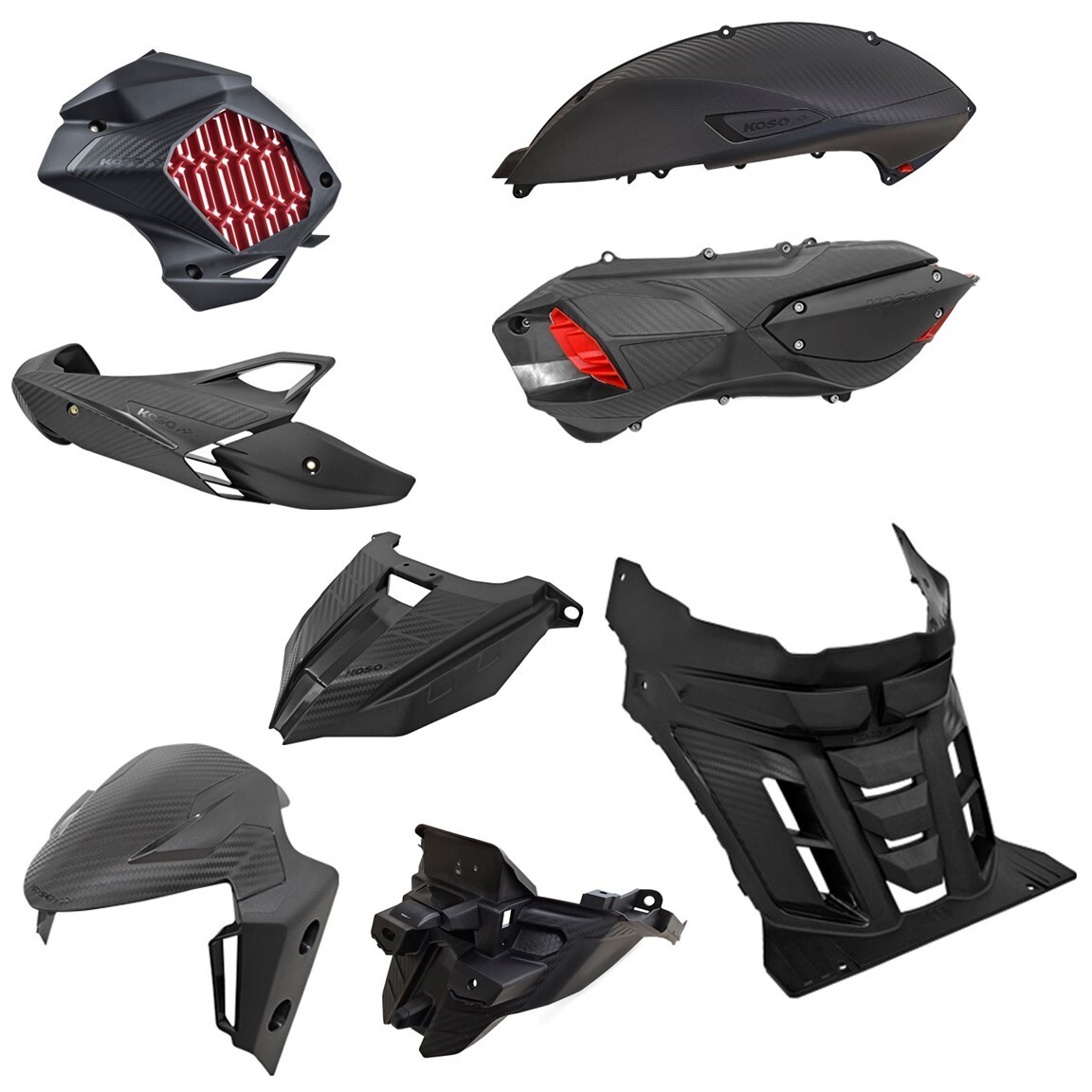 harumama出品 Upgraded Fairing and Bodywork Set (8 Items) for Yamaha Zuma 125