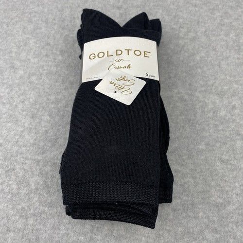 Gold Toe Socks Womens 911 Shoe Size 69 Black Crew Casuals Ultra Soft