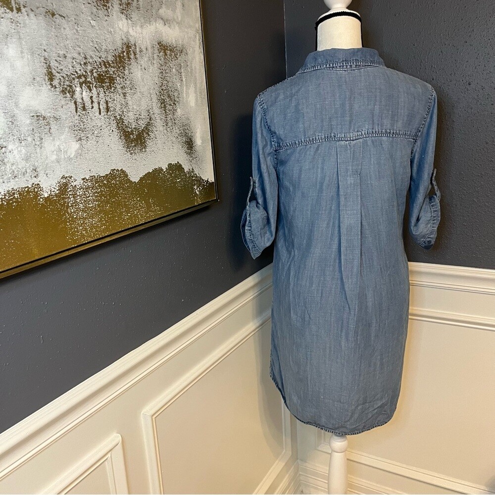 Anthropologie Cloth & Stone Chambray Denim Button Shirt Dress | eBay Anthropologie Cloth & Stone Chambray Denim Button Shirt Dress | eBay