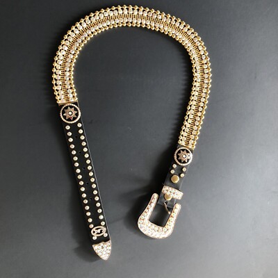 Christine Alexander - Swarovski crystal belt Christine Alexander Green leather belt bling | Mercari main image 3