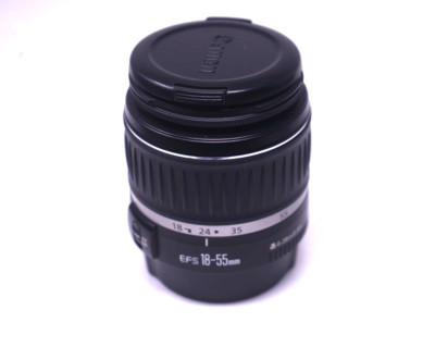 Canon EF-S 18-55mm F3.5-5.6 II AF Zoomobjektiv EOS DSLR Rückdeckel voll funktionsfähig