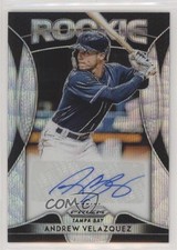 2019 Panini Prizm Rookie Blue Wave 51/60 Andrew Velazquez #RA-AV Auto bp9