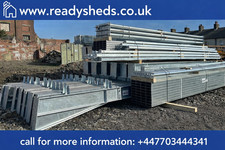 Unused Steel Frame Building 140x70x20 Galvanised Shed Kit Agriculture Industrial