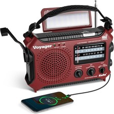 New KAITO KA500 Solar Crank Weather Alert Multiband AM/FM/SW Radio w. USB Port