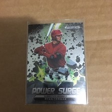 2022 Panini Prizm Draft Picks Ryan Cermak Power Surge #PS-RY Illinois State
