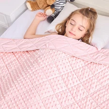 yescool Pink Weighted Blanket 5 Pounds, Gifts for 36*48-5lbs,