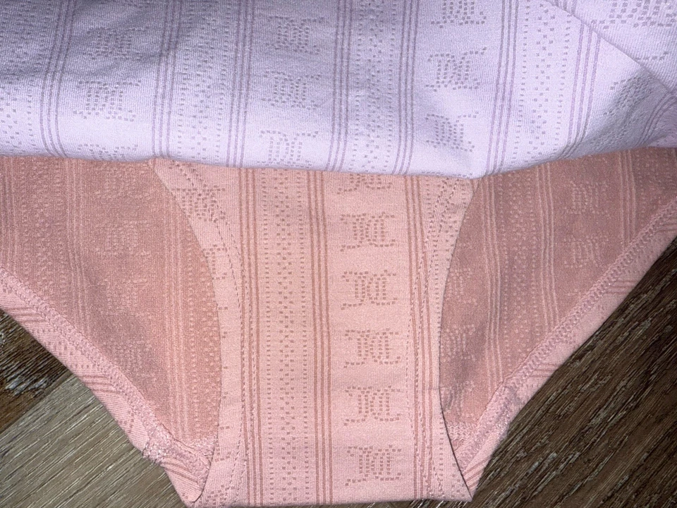 Juicy Couture ~ Ropa interior hipster para mujer Bragas Mezcla de nailon 5 pares ~ L Foto 3 de 4