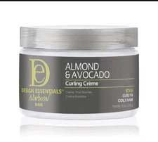 DESIGN ESSENTIALS Natural Almond & Avocado Curling Creme, 12 Ounce