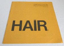 VINTAGE 1970 Fisher Theatre 'HAIR' Playbill (Meat Loaf & David Patrick Kelly)