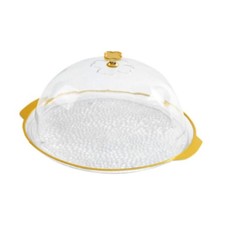 Cake Plate with Dome Cover, Elegant Serving Tray for Party, Display & Storage