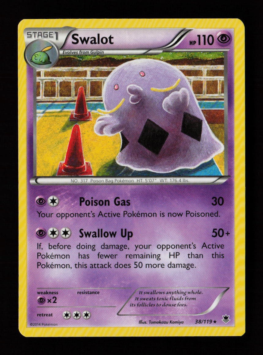 Swalot 38/119 Tomokazu Komiya Rare Phantom Forces Pokemon Cards