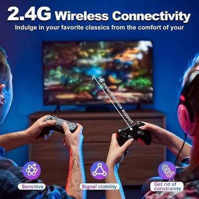 2.4G Wireless Controller Gamepad Lite Game Stick Lite 10,000 Games